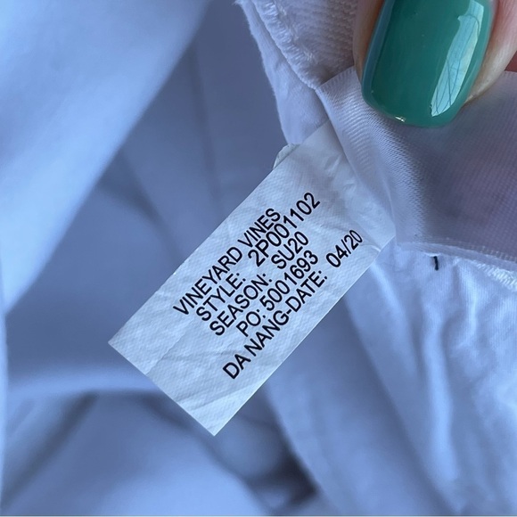 NEW Vineyard Vines Striped Pocket White Jeans Cropped 2P001102 Multiple Szs NWT - Picture 5 of 8